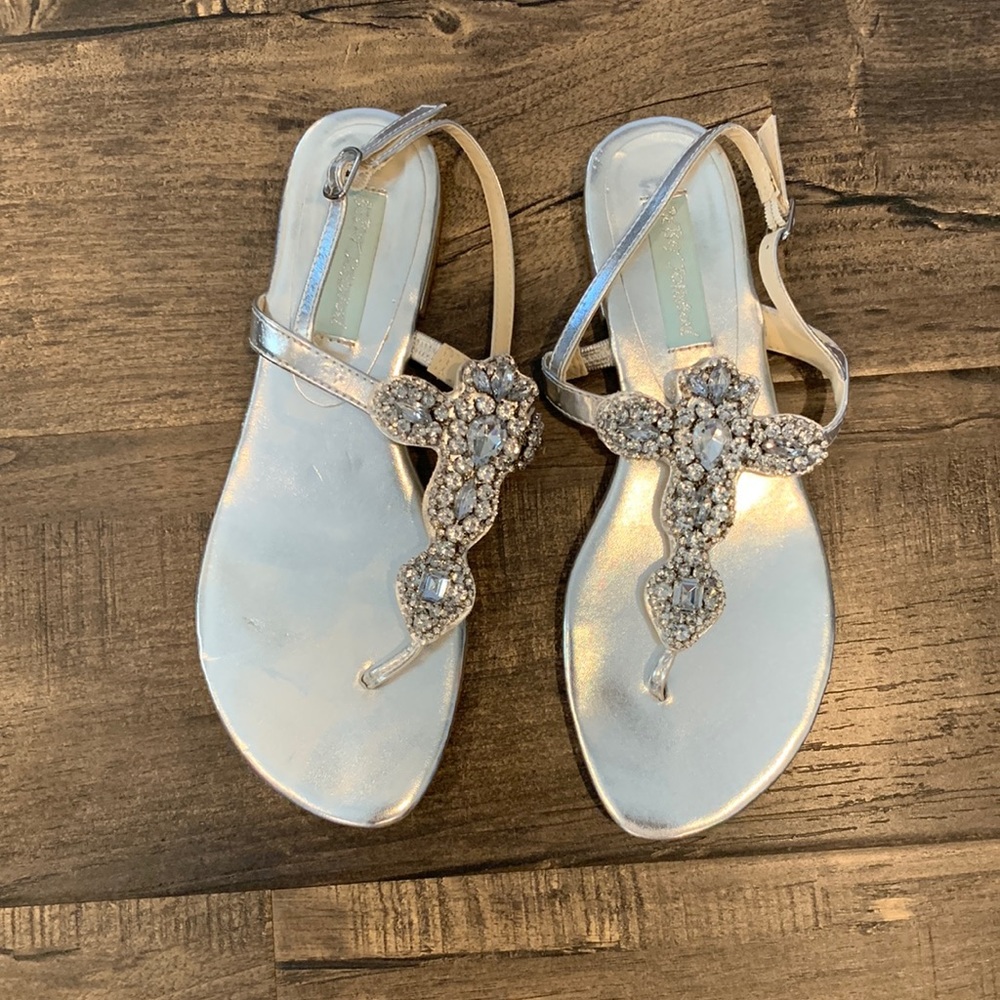 Betsey Johnson rhinestone flats